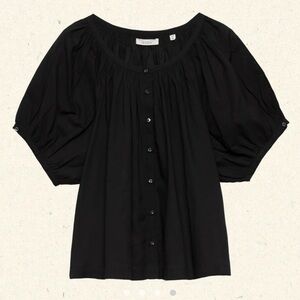 Dôen June Women' Top in Black XS NWT